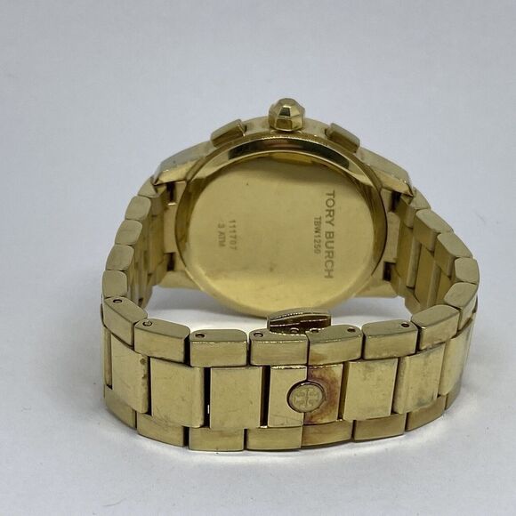 Tory Burch Collins TBW1250 Womens Gold Stainless Steel Analog Quartz Watch RQ248